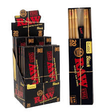 RAW BLACK 20 cones 1 1/4 size