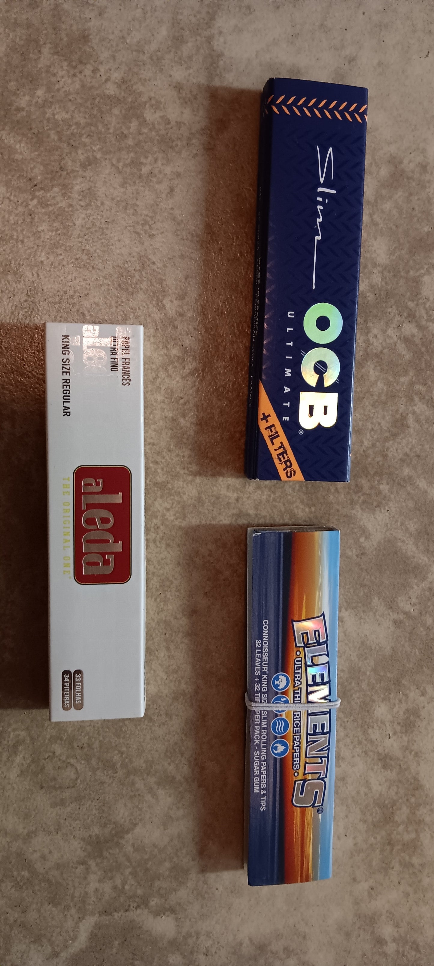 Element vs OCB vs aLeda King Size with tips Challenge