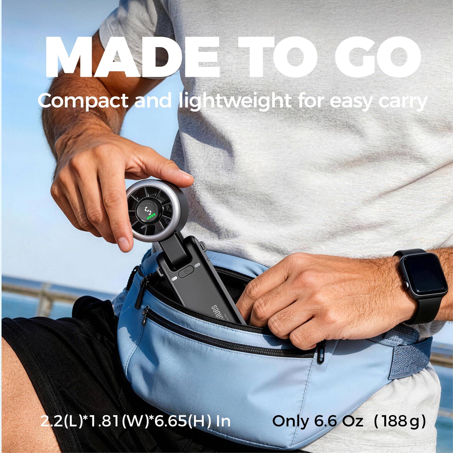 Turbo Handheld Fan – Blow Dryer Level Wind, Targeted Airflow