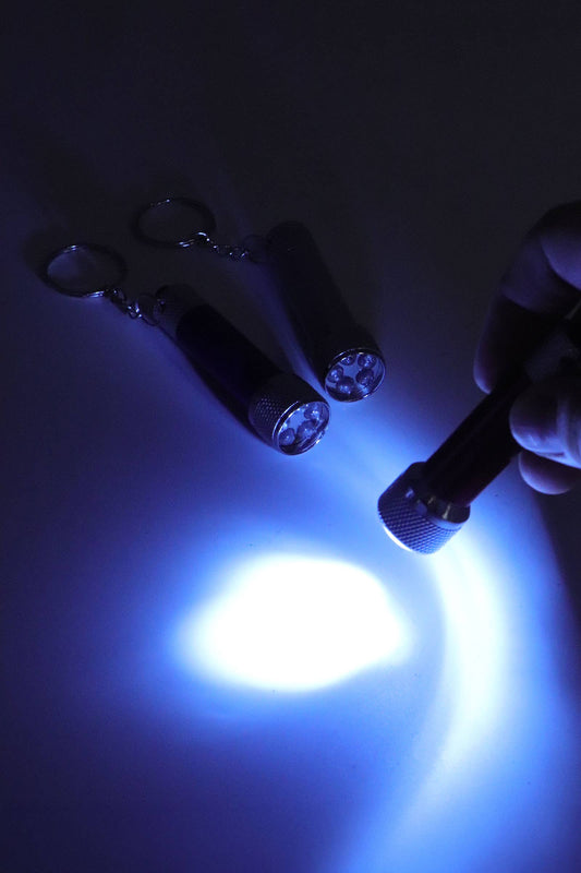 5-bulb High-luminous Led Flashlight - 12 Pcs: ASSORTED / ONE SIZE
