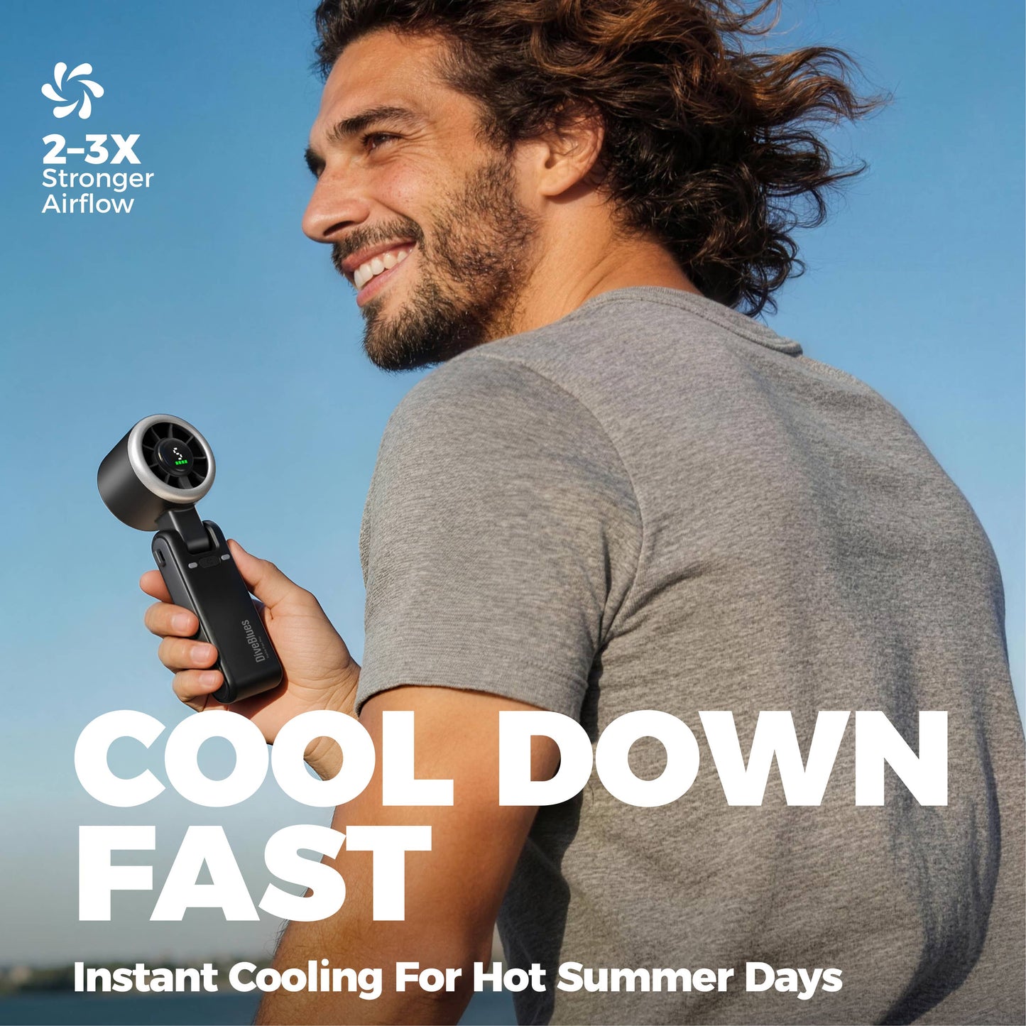 Turbo Handheld Fan – Blow Dryer Level Wind, Targeted Airflow