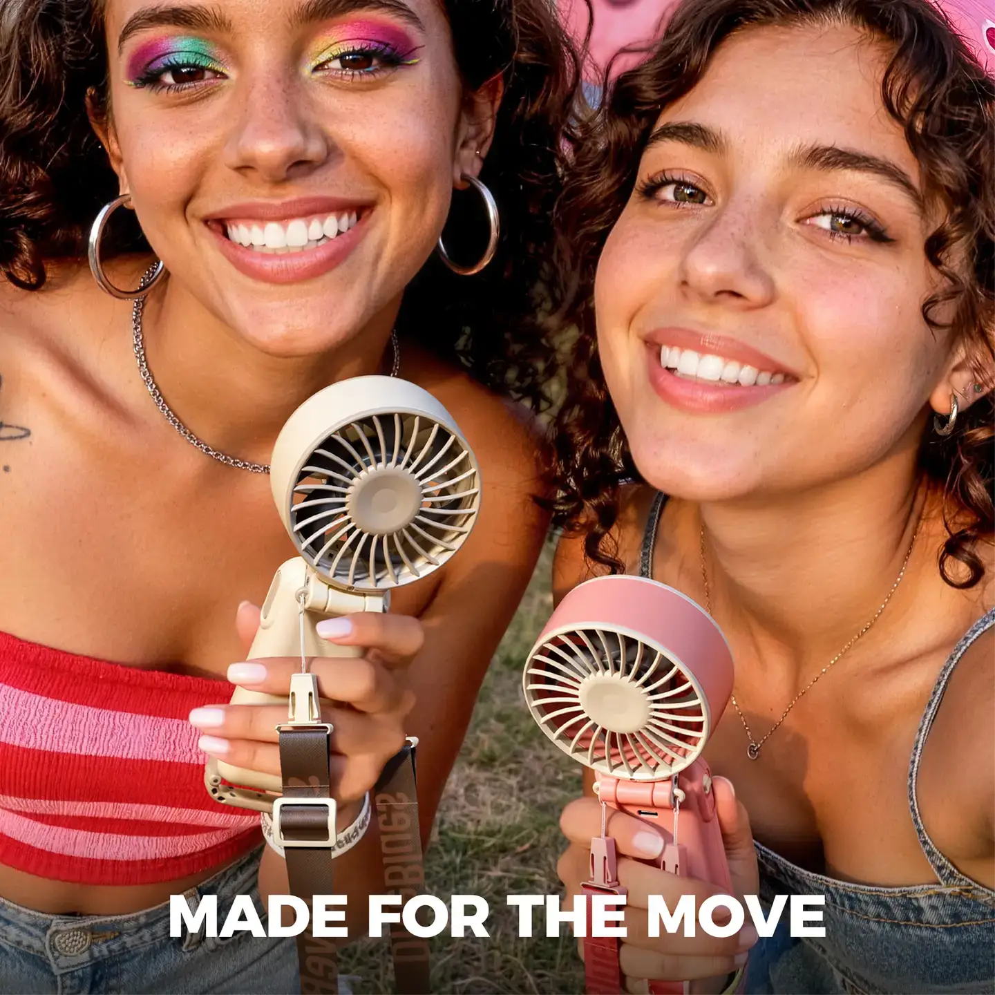 Turbo Wind Handheld Fan – Blow Dryer Power, Fanzy Color: Pink Purple Green
