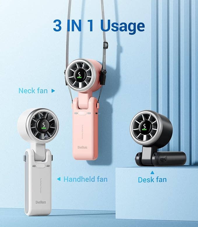 Turbo Fan Personal Portable - DiveBlues JetForce Turbo Fan : Blue
