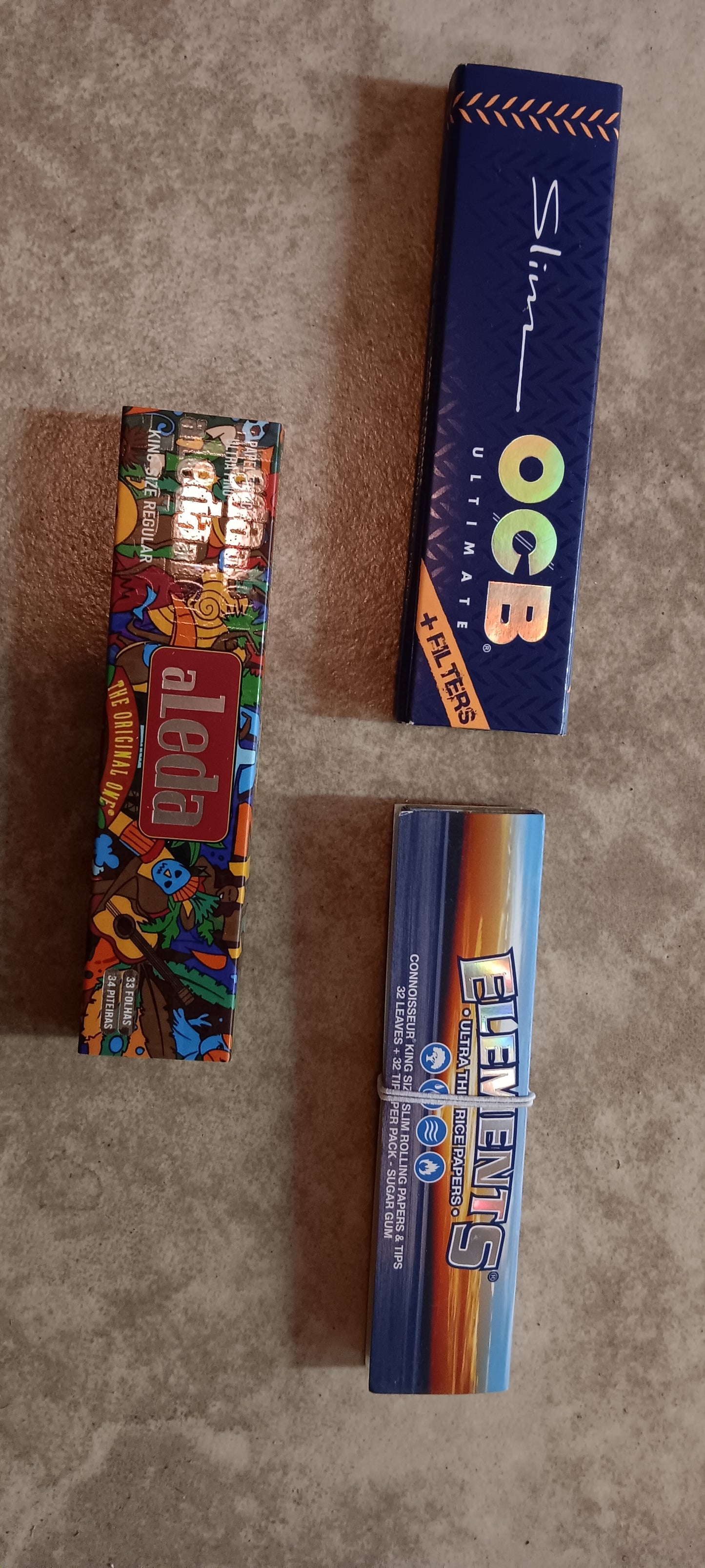 Element vs OCB vs aLeda King Size with tips Challenge