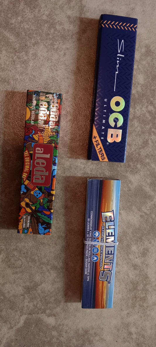 Element vs OCB vs aLeda King Size with tips Challenge